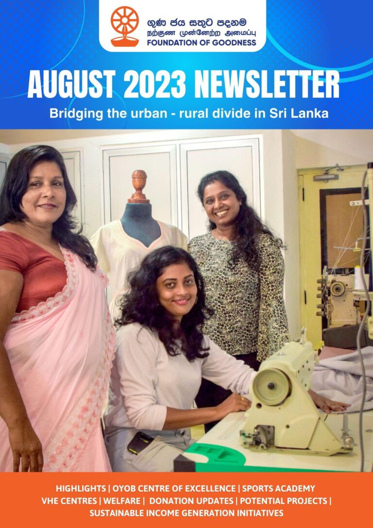 Foundation of Goodness Newsletter- August 2023