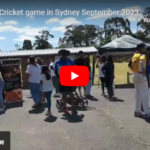 Joe - Pete Cricket game in Sydney