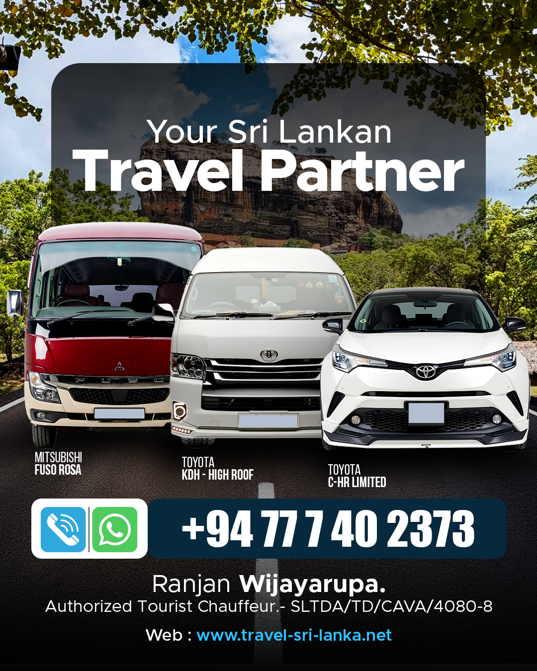 Ranjan Wijayarupa Authorized Tourist Chauffeur – Sri Lanka