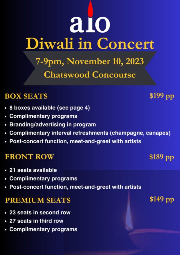 SYMPHONY OF LIGHTS Diwali In Concert - 10th November 2023 - 7PM Onwards ( Sydney Event ) - eLanka
