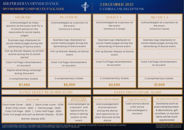 Shepherdian Christmas Dinner Dance – 2nd December 2023 – 6.30 PM To Midnight ( Melbourne Event ) - eLanka