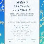 Spring Cultural Luncheon - Saturday 11.00 AM - October 7th 2023 ( Adelaide Event )