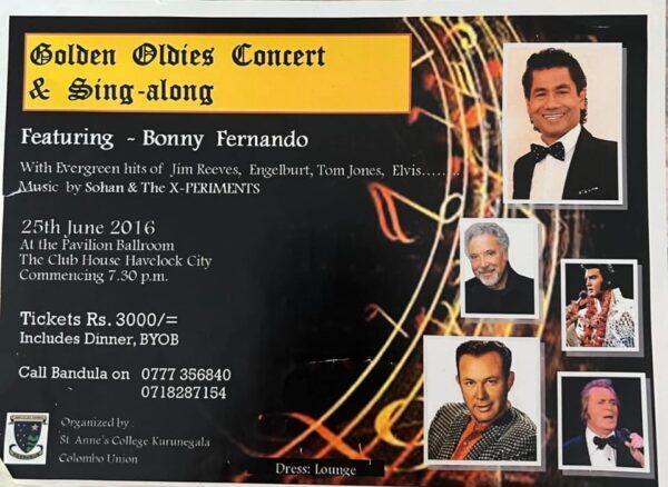 Bonny a sparkling voyage in celebrity as a vocalistentertainer for over four decades having made an indelible imprint in the music arena – by Sunil Thenabadu - eLanka