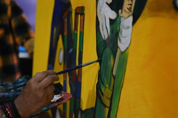 ICC introduces ‘Cricket’s Greatest Canvas’ with Padma Shri Indian painter Paresh Maity to immortalise the biggest Cricket World Cup – Article Courtesy of ICC. © ICC 2023 (media contact; Trevine Rodrigo – ICC approved media partner) - eLanka 2