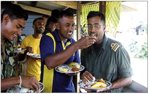 SNK(the right-most) with LCdr Dissanayake