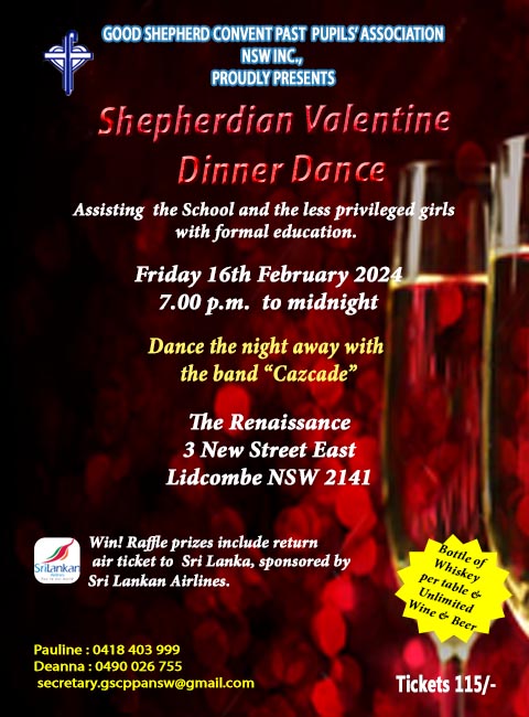 Shepherdian Valentine's Dinner Dance - 16th February 2024 - 7.00 PM 12.00 AM ( Sydney Event )