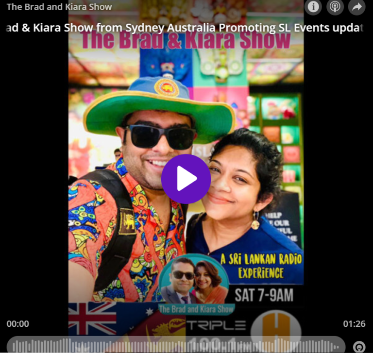 The Brad & Kiara Show from Sydney Australia Promoting SL Events update from The Nalandians in Sydney by Ash Guruge