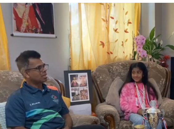 The Sri Lankan daughter who dreams of going to the Olympics and the father who teaches gymnastics to white people!