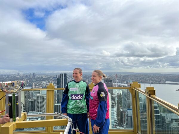 WBBL stars take trophy over 1000ft to mark mew heights for WBBL - eLanka