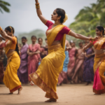 A Sri Lankan dancing