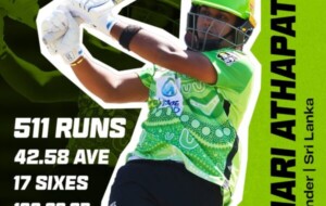 Chamari Athapaththu named in Weber WBBL|09 Team of the Tournament