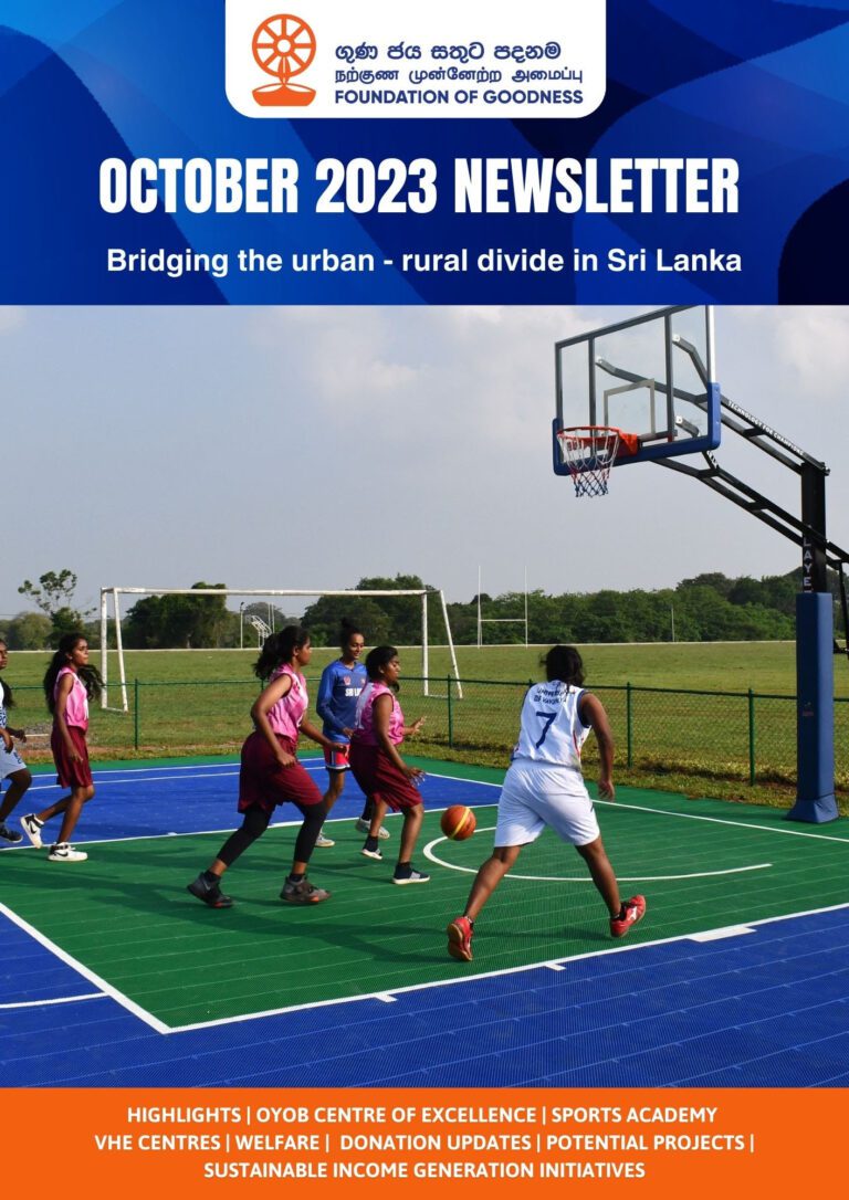 Foundation of Goodness Newsletter- October 2023