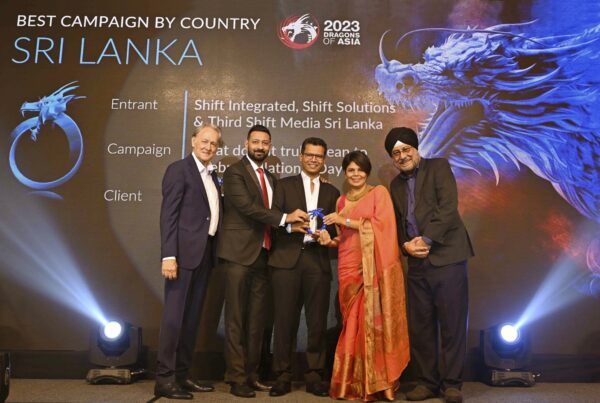 Image 1 - The Agency Team accepting the award at Dragons of Asia