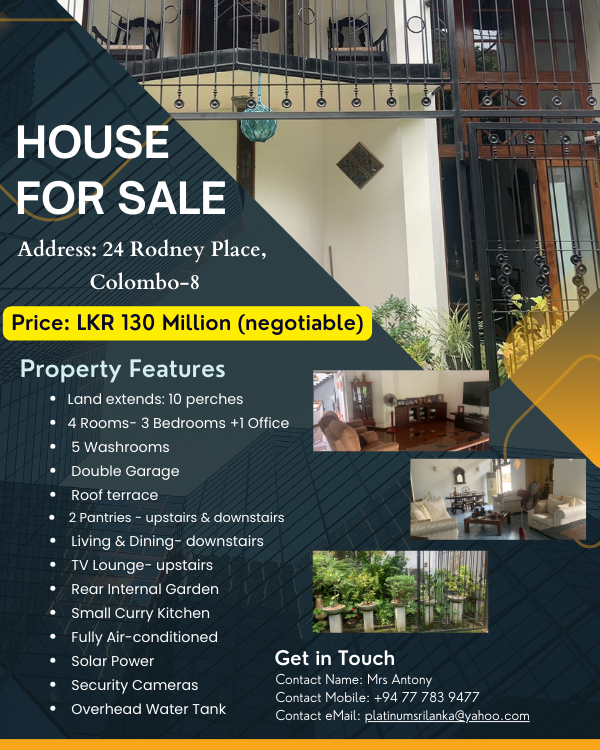 House For Sale Colombo-8 - Sri Lanka