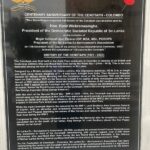New plaque opened on Centenary Anniversary of the Cenotaph at Vihara Maha Devi Park 9sent to elanka by Retired Admiral Ravindra Chandrasiri Wijegunaratne)