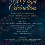 31st Night Celebrations @ SCC - Sunday the 31st December - 700pm to 1200am ( Sydney Event )
