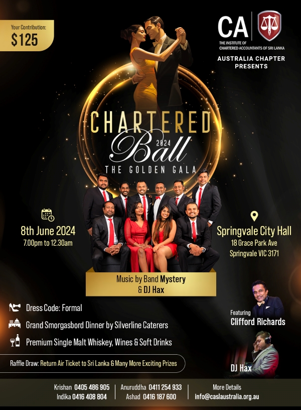 Charaterd Ball 2024 – The Golden Gala – 8th June 2024 ( Melbourne Event )