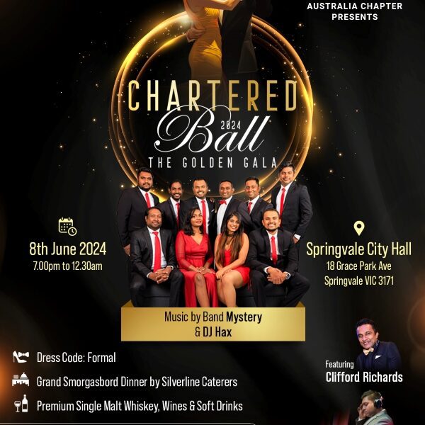 Chartered Ball 2024 - The Golden Gala - 8th June 2024 ( Melbourne Event )