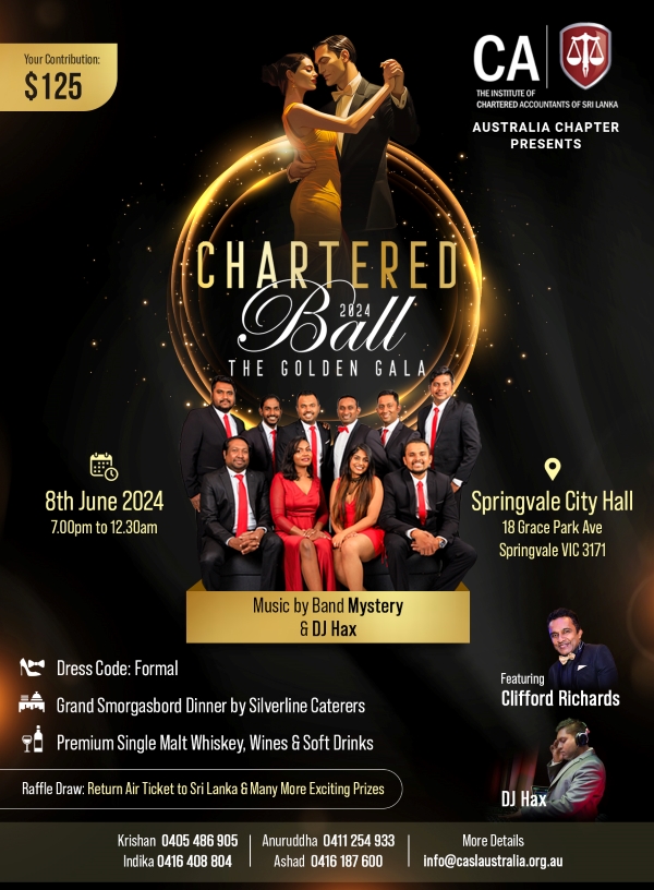 Charaterd Ball 2024 – The Golden Gala – 8th June 2024 ( Melbourne Event ) 