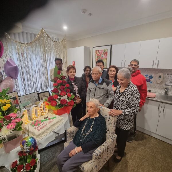 Round two of three. Carmen De Vos celebrates her fantastic milestone 100th. The family and everyone who knows her are rapt - by Trevine Rodrigo - eLanka 2