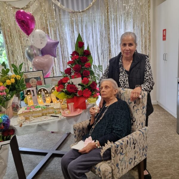 Round two of three. Carmen De Vos celebrates her fantastic milestone 100th. The family and everyone who knows her are rapt - by Trevine Rodrigo - eLanka