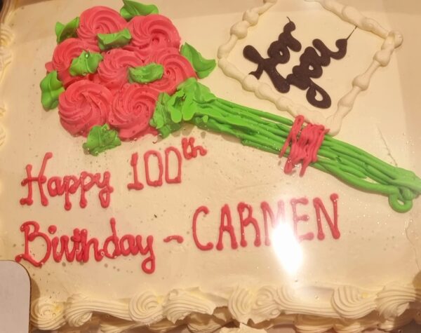 Round two of three. Carmen De Vos celebrates her fantastic milestone 100th. The family and everyone who knows her are rapt - by Trevine Rodrigo - eLanka