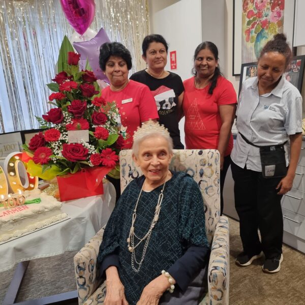 Round two of three. Carmen De Vos celebrates her fantastic milestone 100th. The family and everyone who knows her are rapt - by Trevine Rodrigo - eLanka