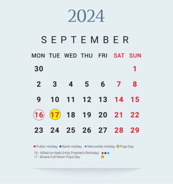 BoC Calendar 2024