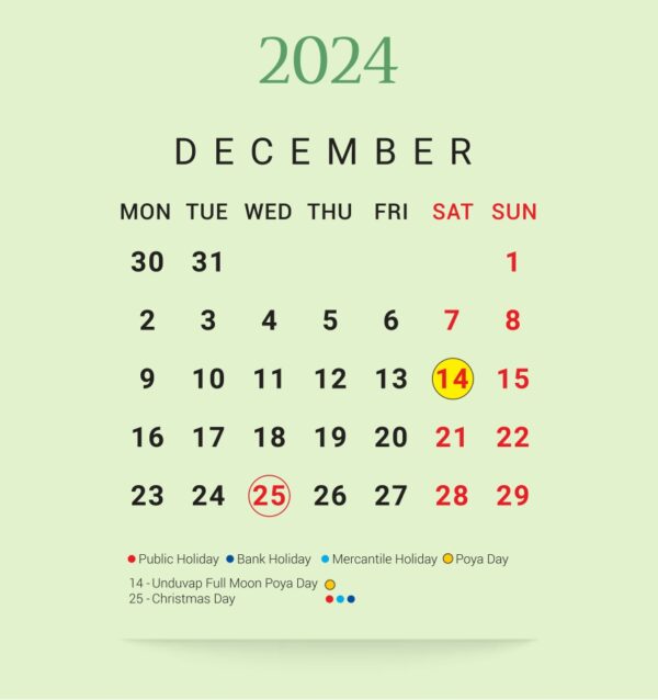 BoC Calendar 2024