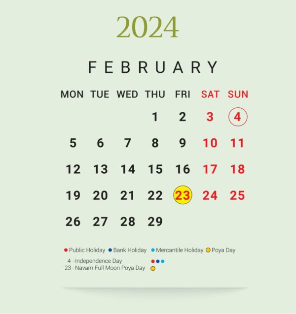 BoC Calendar 2024