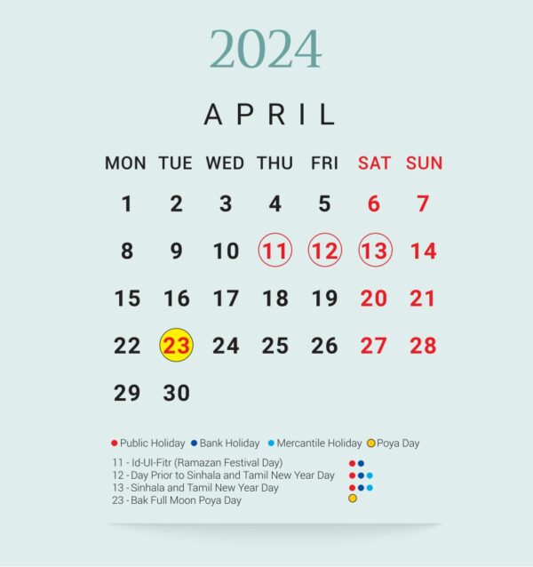 BoC Calendar 2024