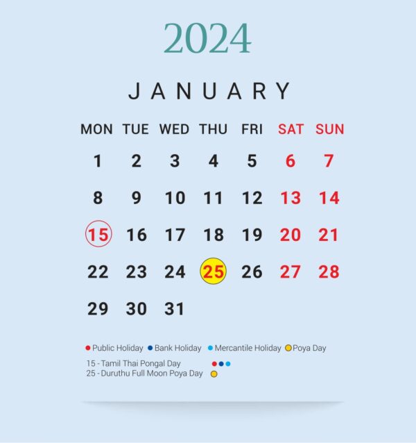 BoC Calendar 2024