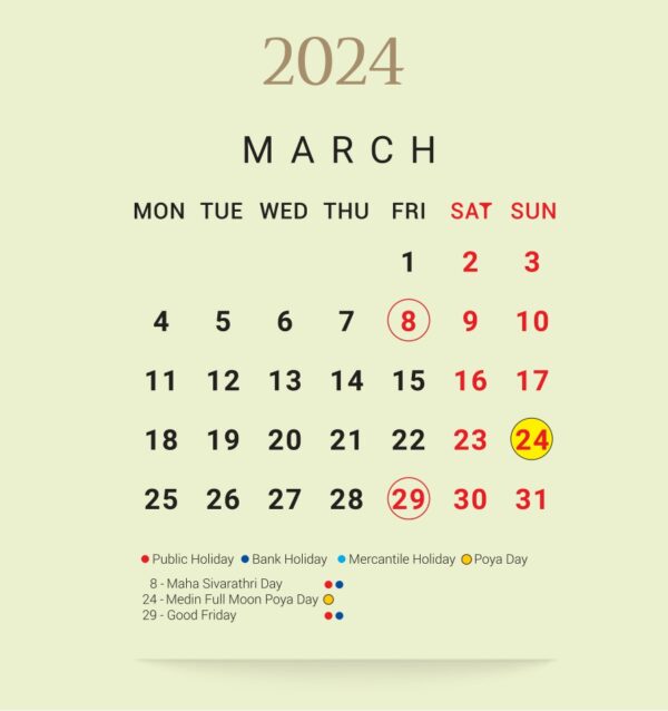 BoC Calendar 2024