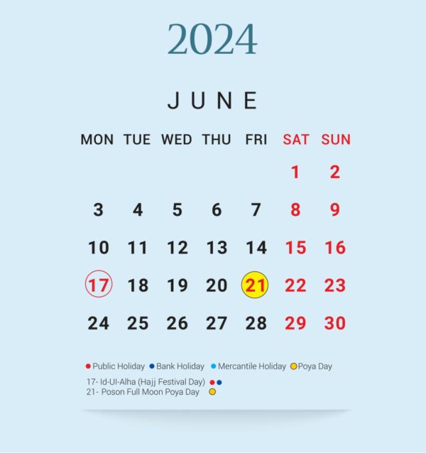 BoC Calendar 2024