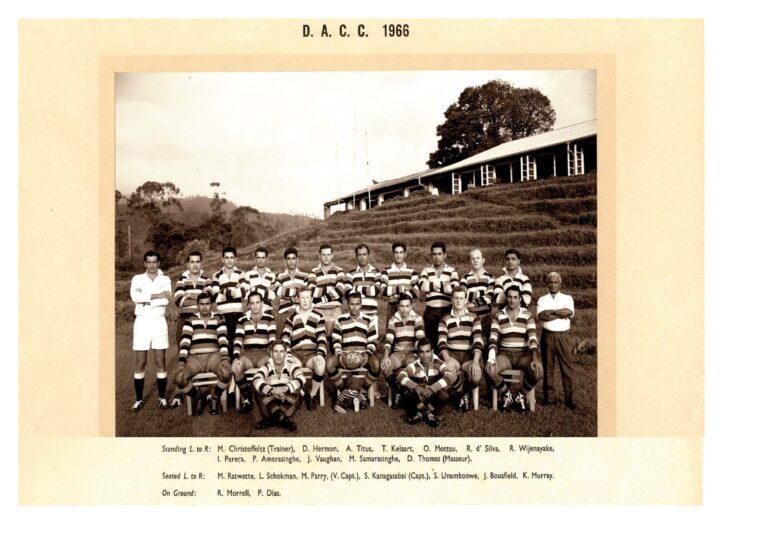 Dimbula Rugby Team 1966 – Sent to eLanka thanks to a well wisher