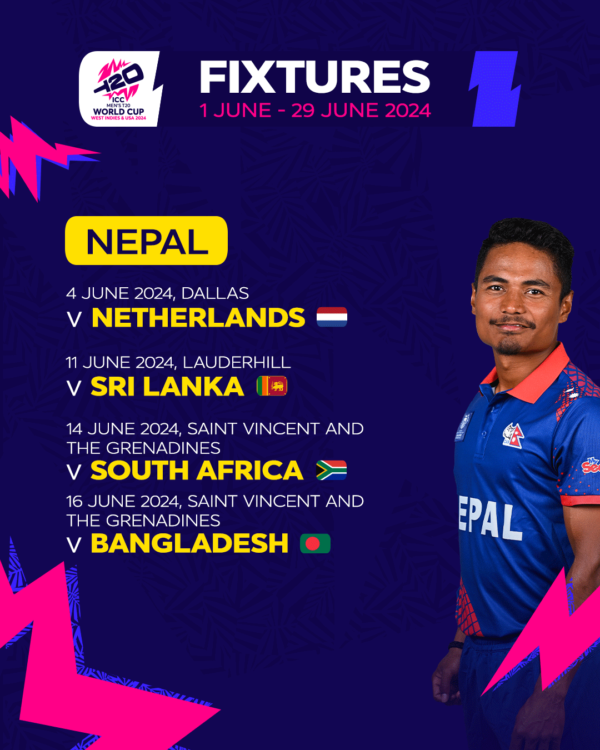 Fixtures revealed for historic ICC Men's T20 World Cup 2024 in West Indies and the USA – Sent by ICC media partner – By Trevine Rodrigo (eLanka Sports editor)