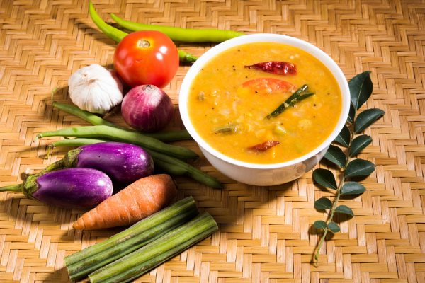 Homemade Sambar Gravy with Mixed Vegetables - By Malsha - eLanka