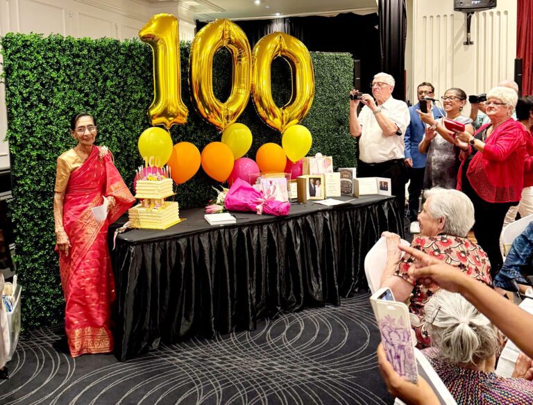 Audrey’s 100th birthday – by Trevine Rodrigo (eLanka – Melbourne)