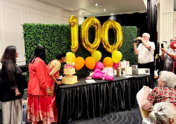 Audrey's 100th birthday - by Trevine Rodrigo (eLanka - Melbourne)