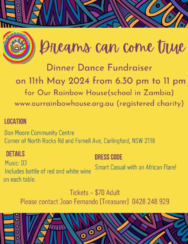Dreams can come true -dinner dance - 11th May 2023 - 6.30 PM To 11.00 PM ( Sydney Event) - eLanka