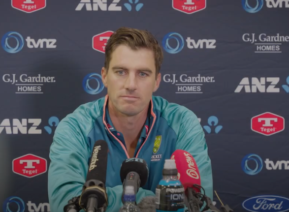 Media conference with Australian men’s captain Pat Cummins on the Qantas Tour of New Zealand