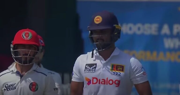 Sri Lankan Cricketers in Hard-fought Win Against Afghanistan at Home-by Michael Roberts