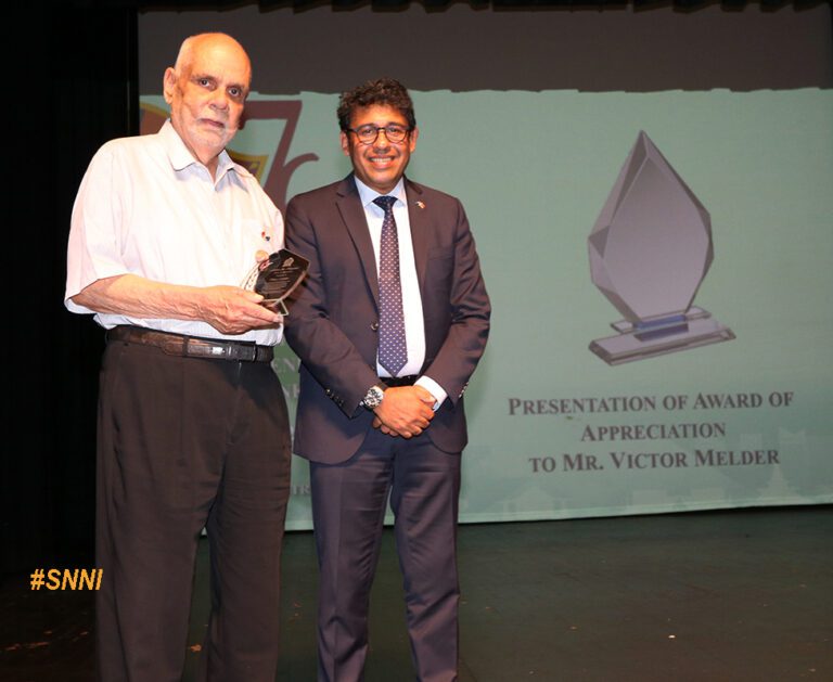 Award of Appreciation to Victor Melder