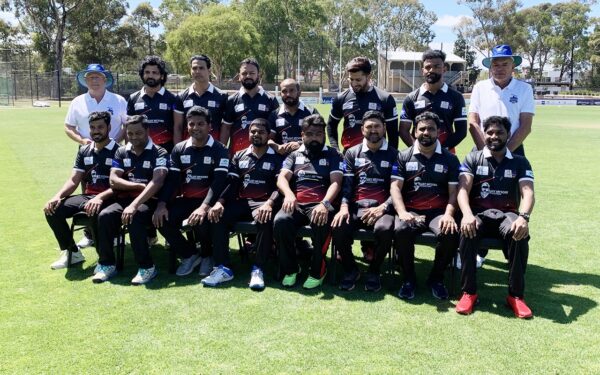 The Tollywood film stars in a Celebrity Cricket Carnival in Melbourne for the 1st time Champions in the T20 exhibition match. By CCC in Melbourne - sent by Johann Dias Jayasinha