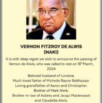 VERNON FITZROY DE ALWIS ( NAKI )