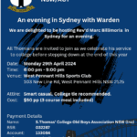 An evening in Sydney with Warden - Monday 29th April 2024 - 600 pm - 900 pm ( Sydney Events)