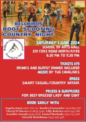 Bellbirds Boot Scooting Country Night