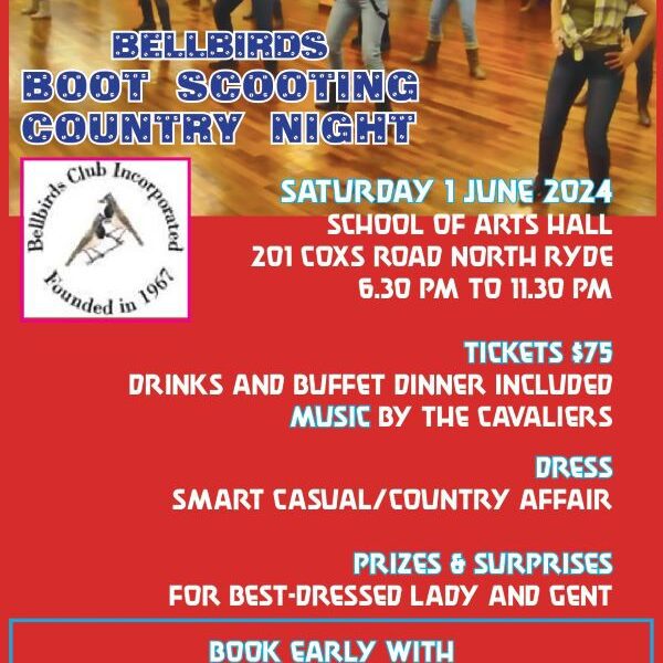 Bellbirds Boot Scooting Country Night