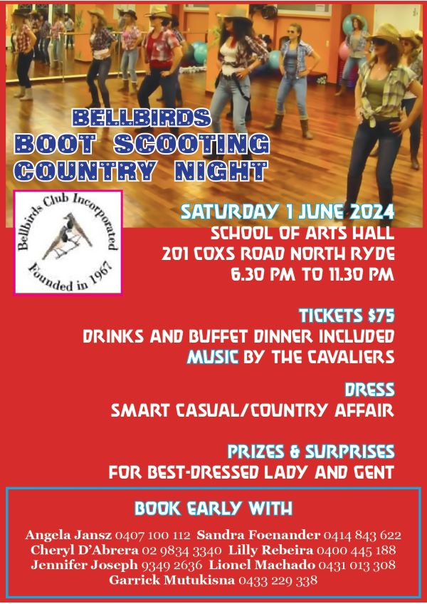 Bellbirds Boot Scooting Country Night 