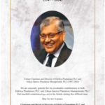 Our Deepest Condolences on the Demise of Mr. Prema Cooray (1947-2024)